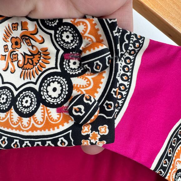 Moulinette Soeurs Dress Womens 6 Giedi Pink Medallion Cocktail Party Shift - Picture 10 of 11